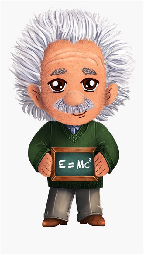 Einstein Cartoon Png Albert Einstein Transparent Png Free Transparent