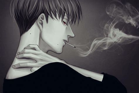 Anime Boy Smoking Wallpapers Wallpaper Cave