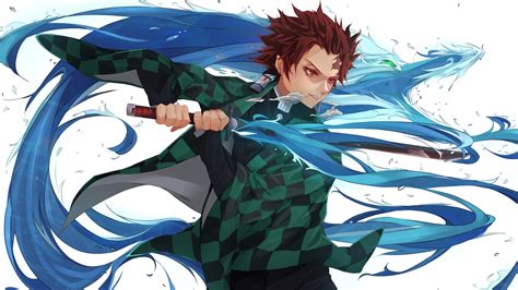 Now you can shop for it and enjoy a good deal on simply browse an extensive selection of the best demon slayer katana and filter by best match or price to find one that suits you! Demon Slayer Tanjiro Kamado Wearing Black And Green Checked Dress With Sword With Background Of ...
