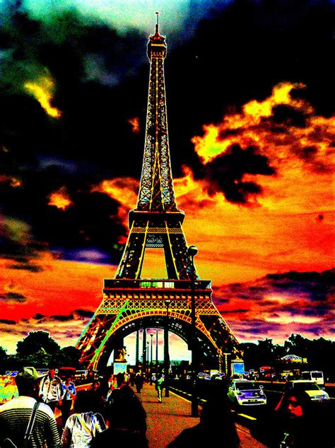 Eiffel Tower Paris Painting By A Canadian Abroad