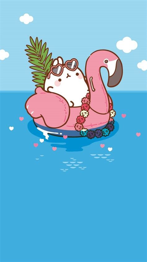Meow This Is The Perfect Summer Picture Of Molang I Know I Would Love