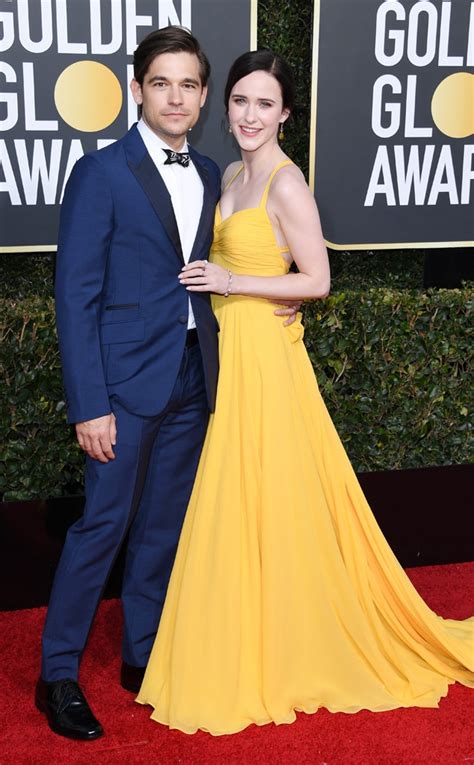 Rachel Brosnahan And Jason Ralph From Golden Globes 2019 Red Carpet