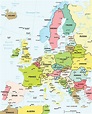 google maps europe: Map of Europe Countries