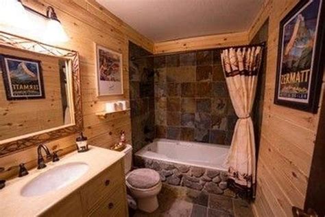 Romantic Rustic Bathroom Ideas 43 Cabin Bathroom Decor Cabin