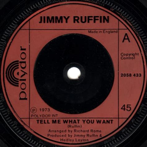 Jimmy Ruffin Tell Me What You Want 1974 Vinyl Discogs