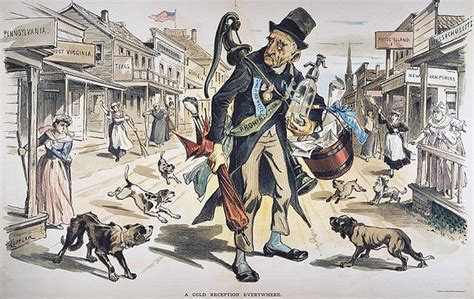 Prohibition Cartoon 1889 By Granger Historical Cartoons American