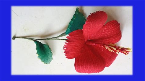 Hibiscus Flower Ideas How To Make Hibiscus Paper Flower Easy Make