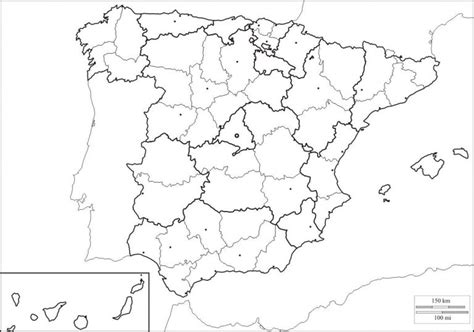 Mapa De España Con Nombres Comunidades Y Provincias 【para Descargar E