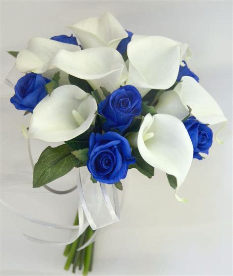 Blue Rose Calla Lily Bouquet Lily Bouquet Wedding Flower Bouquet Wedding Calla Lily Bouquet