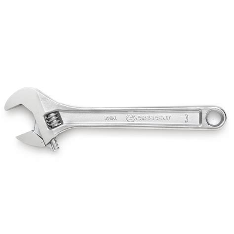 L alloy steel adjustable wrench, ac24vs. Crescent 10" Chrome Finish Adjustable Wrench