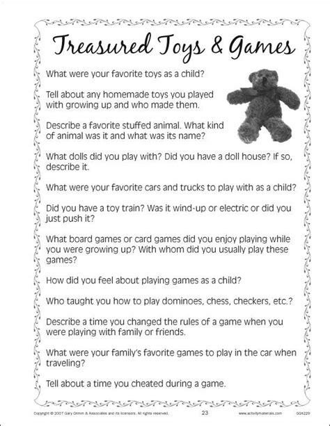 Some printable trivia options for seniors include: #Reminiscing -- Use this activity guide to share stories ...