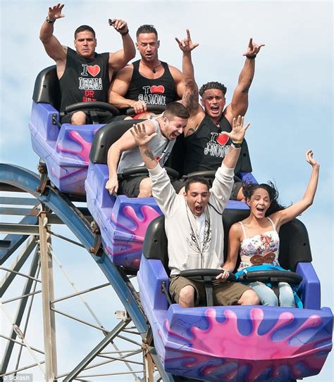 The Jersey Shore Cast Enjoy A Day Of Rollercoasters At The Boardwalk