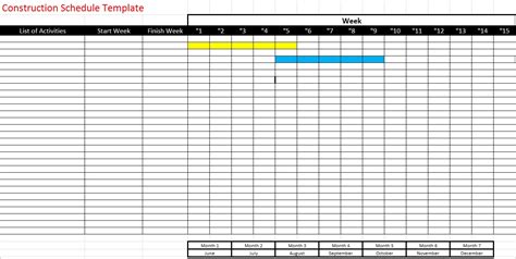 Free Project Schedule Template Excel Word Pdf Excel Templates