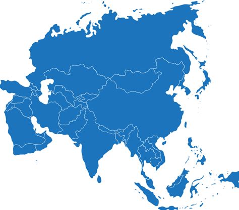 Map Of Asia Pngs For Free Download
