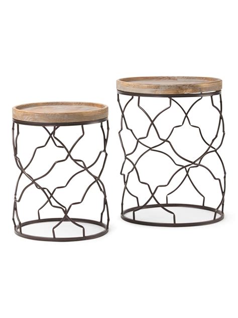 What is an accent chair? Set Of 2 Decorative Accent Tables - Accent Furniture - T.J ...