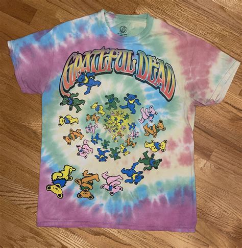 Grateful Dead 2015 Tie Dye Dancing Bears T Shirt Sz M Gem