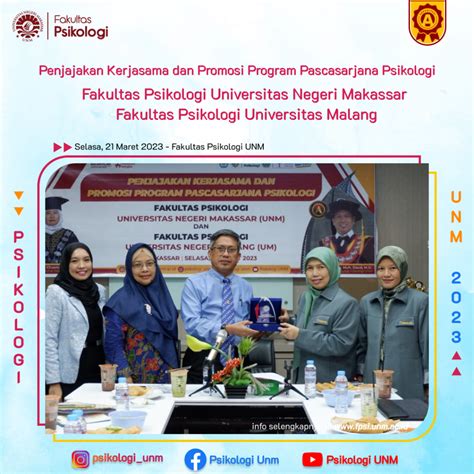 penjajakan kerjasama dan promosi program pascasarjana psikologi universitas malang fakultas