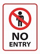 No Entry Sign Printable Board 10486740 Vector Art at Vecteezy