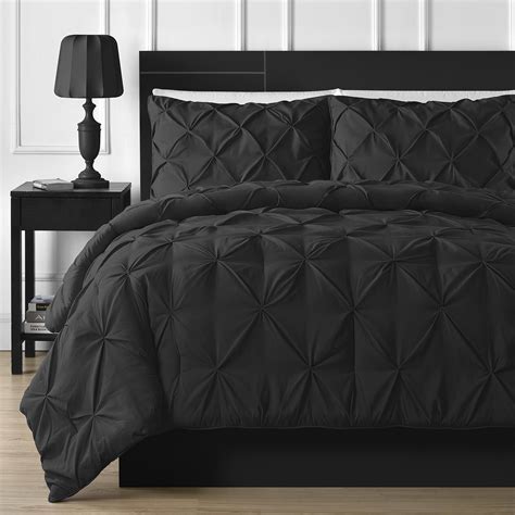 8 Pcs Diamond Black Bed Sheet Set With Quilt Pillow And Cushions