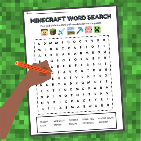 Minecraft Logo Printable Printable Word Searches Images And Photos Finder