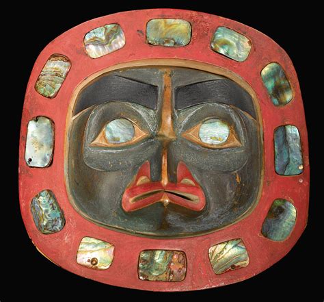 Tlingit Polychrome Wooden Headdress This Frontlet Band Worn On The