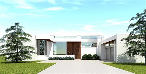 Ultra Modern House Plan With 4 Bedroom Suites 44140td