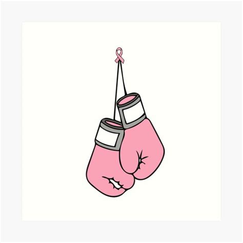 Pink Boxing Gloves Art Print For Sale By Tandre Redbubble
