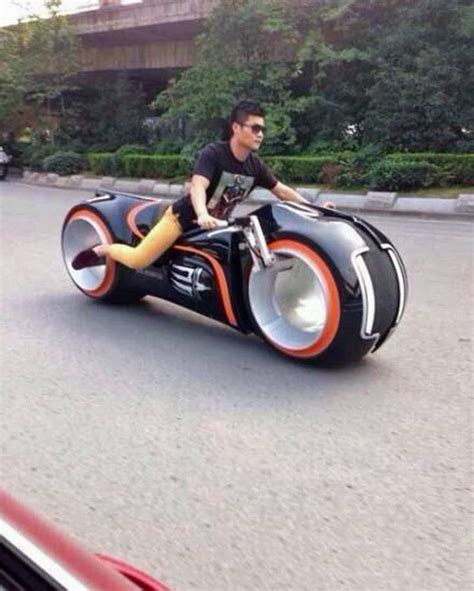 This Man Owns A Real Life Tron Light Cycle Tron Bike Tron Tron Light Cycle