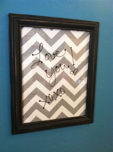 We've kept a small 8×10 one in our kitchen for years. Chevron dry erase board.....put cute fabric on the back of the glass! So easy! | Dry erase board ...