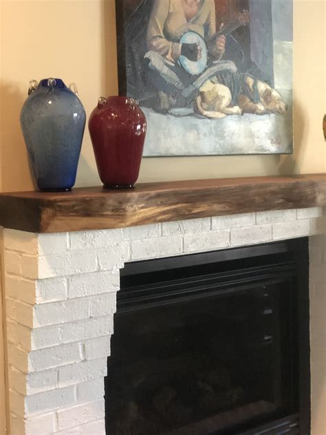 Another Successful Custom Fireplace Mantel This Live Edge Black Walnut
