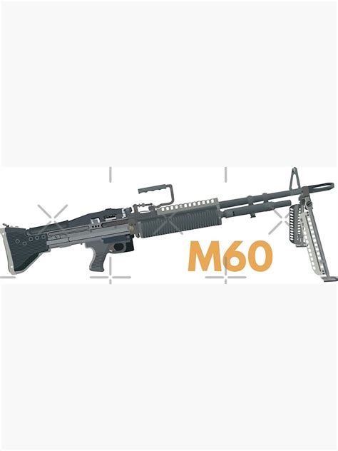 M60 American Machine Gun Poster By Norsetech Redbubble