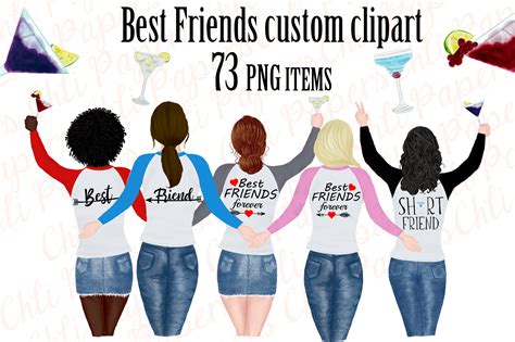 Best Friends Clipart Graphic By Chilipapers · Creative