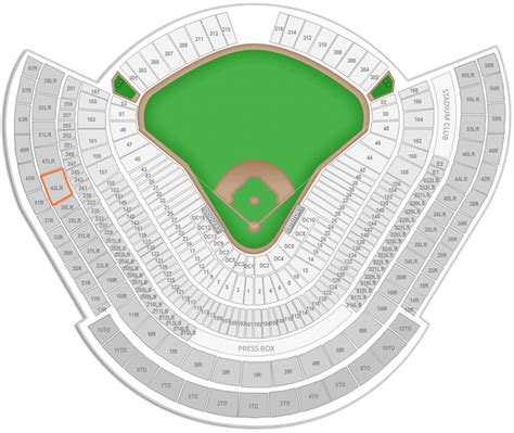 Dodger Stadium Seating Map With Rows