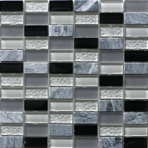 Decor8 Tiles 300 X 300 X 8mm Grey Mix Linear Mosaic Tile Bunnings Australia