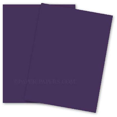 Basis Colors 85 X 11 Cardstock Paper Dark Purple 80lb Cover 100 Pk