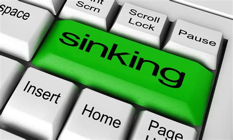 Sinking Word On Keyboard Button 6373576 Stock Photo At Vecteezy