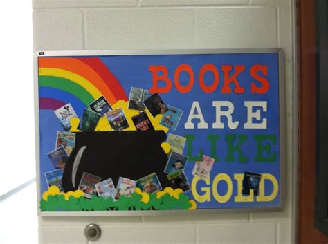 I used the cobblestone background paper. March/St.Paddy's inspired library bulletin board | March ...
