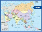 Map Of Asia With Countries And Capitals Labeled - United States Map