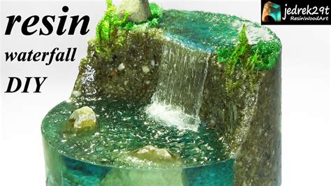 How To Make A Waterfall Realistic Diorama Resin Art Youtube