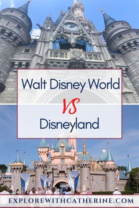 Walt Disney World Vs Disneyland Disneyland Vs Disneyworld Disneyland