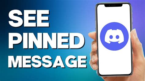 How To See Pinned Messages On Discord Mobile Youtube