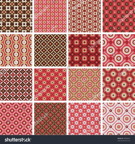 Vector Seamless Geometric Patterns Stock Vector Royalty Free 48960631