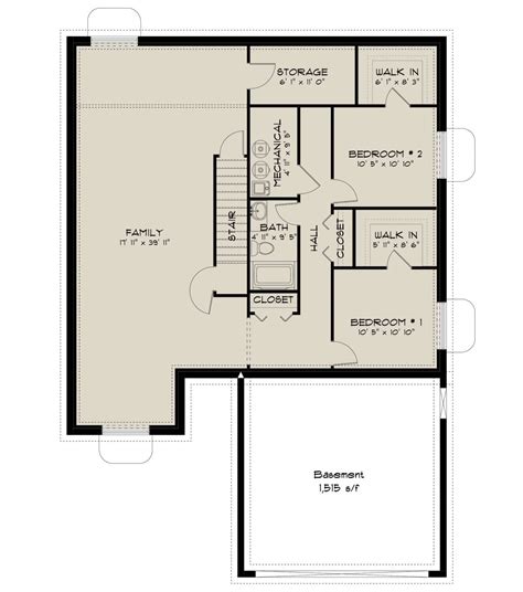 Craftsman Plan 1709 Square Feet 3 Bedrooms 2 Bathrooms 2802 00034