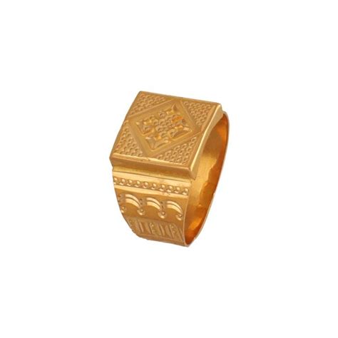 Buy 22kt Gold Middle Finger Ring For Men 93ve6065 Online From Vaibhav
