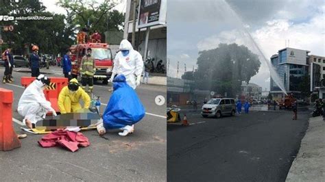 Viral Petugas Berpakaian Apd Evakuasi Pengendara Motor Yang Terkapar Di