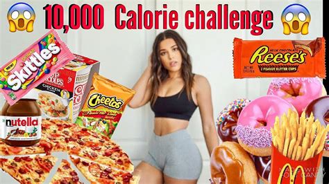 10000 Calorie Challenge Girl Vs Food Youtube