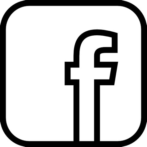Facebook Icon Vector Black And White 168923 Free Icons Library