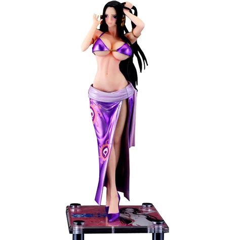 Sex Nude Figure Dollls One Piece Boa Hancock Sexy Girls Resin Action Figure Purple Cm