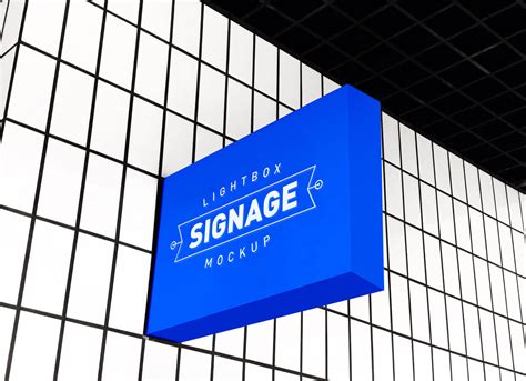 Free Lightbox Signboard Mockup Psd Good Mockups