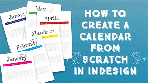 How To Create A Calendar From Scratch In Indesign Hey Guys I Just